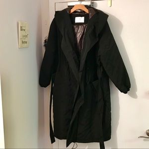 NWOT Zara Lined Puffer Trench Coat